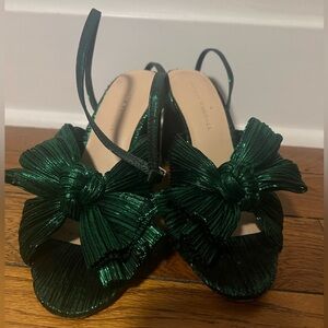 Green Loeffler Randall heels.